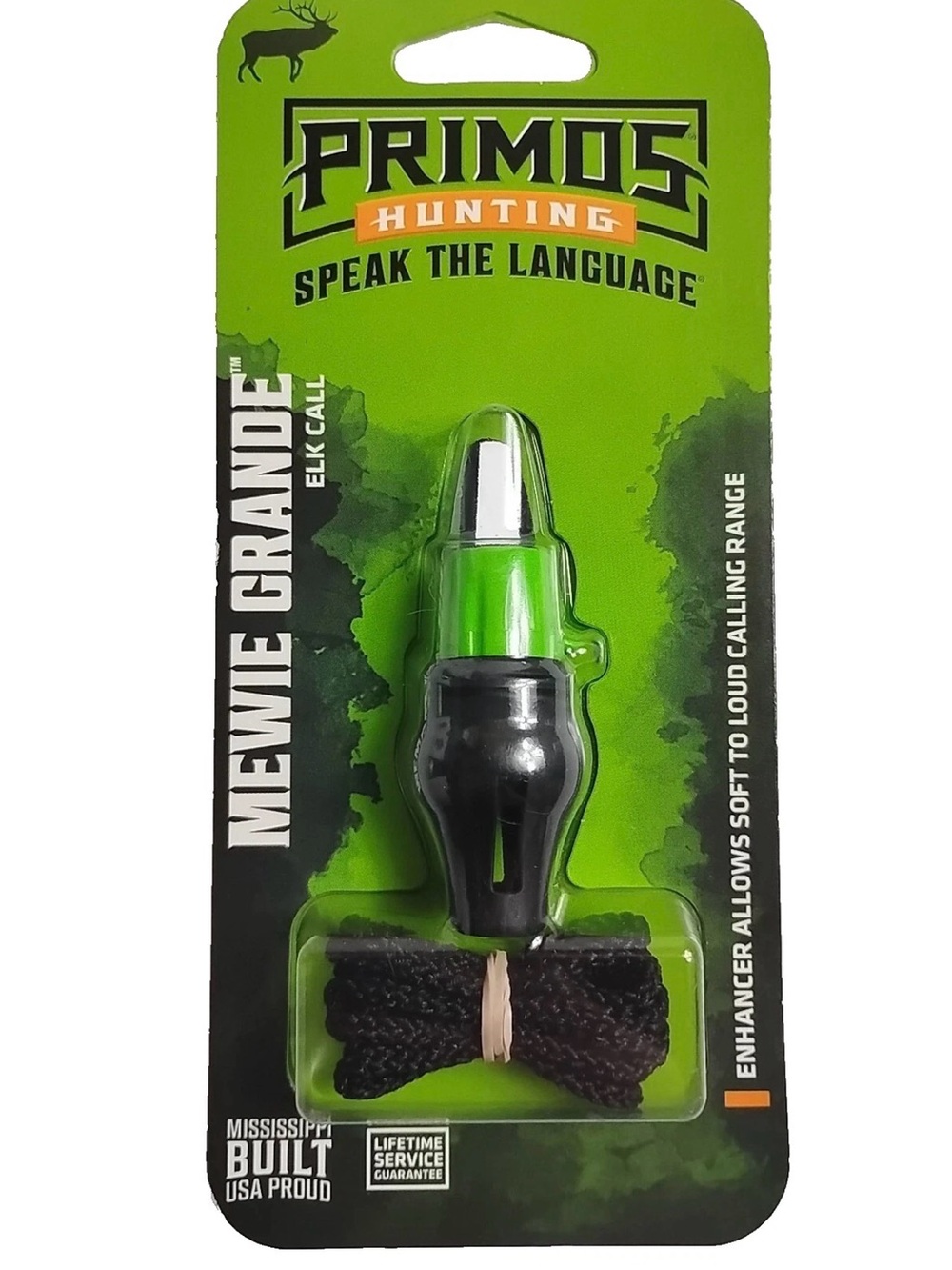 Primos Mewie Grande Elk Call - Green and Black